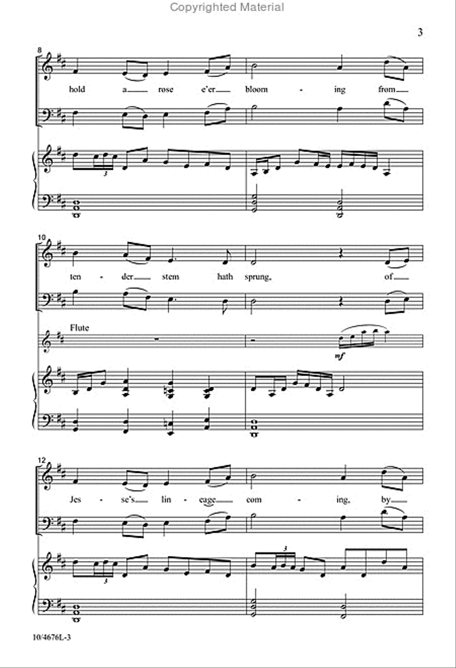 A Gaelic Rose 4-Part scores gallery preview page 3