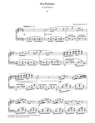 Prelude No. 2 (from Six Preludes)