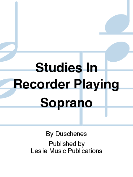 Studies in Recorder Playing SOP/TEN