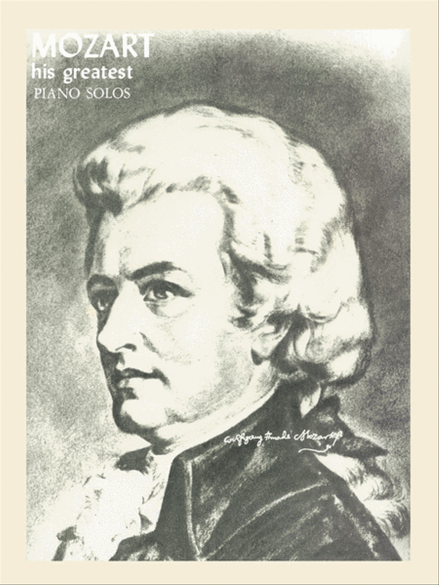 Mozart – His Greatest Piano Solos Piano Solo scores gallery preview page 1
