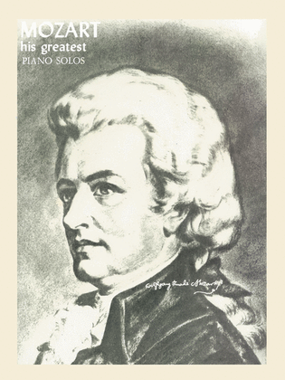 Book cover for Mozart – His Greatest Piano Solos