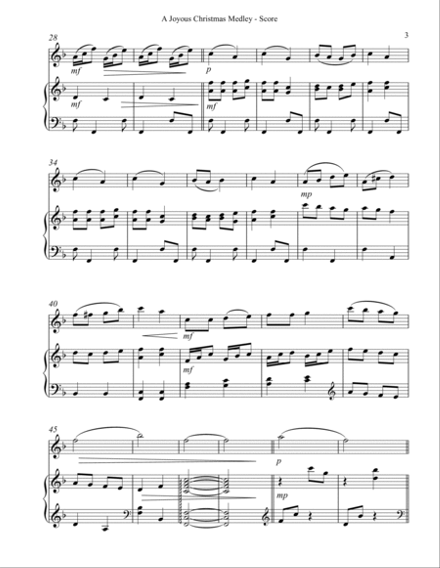 A Joyous Christmas Medley, Duet for Oboe & Harp image number null