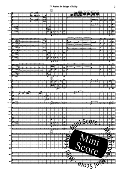 The Planets by Gustav Holst Concert Band - Sheet Music