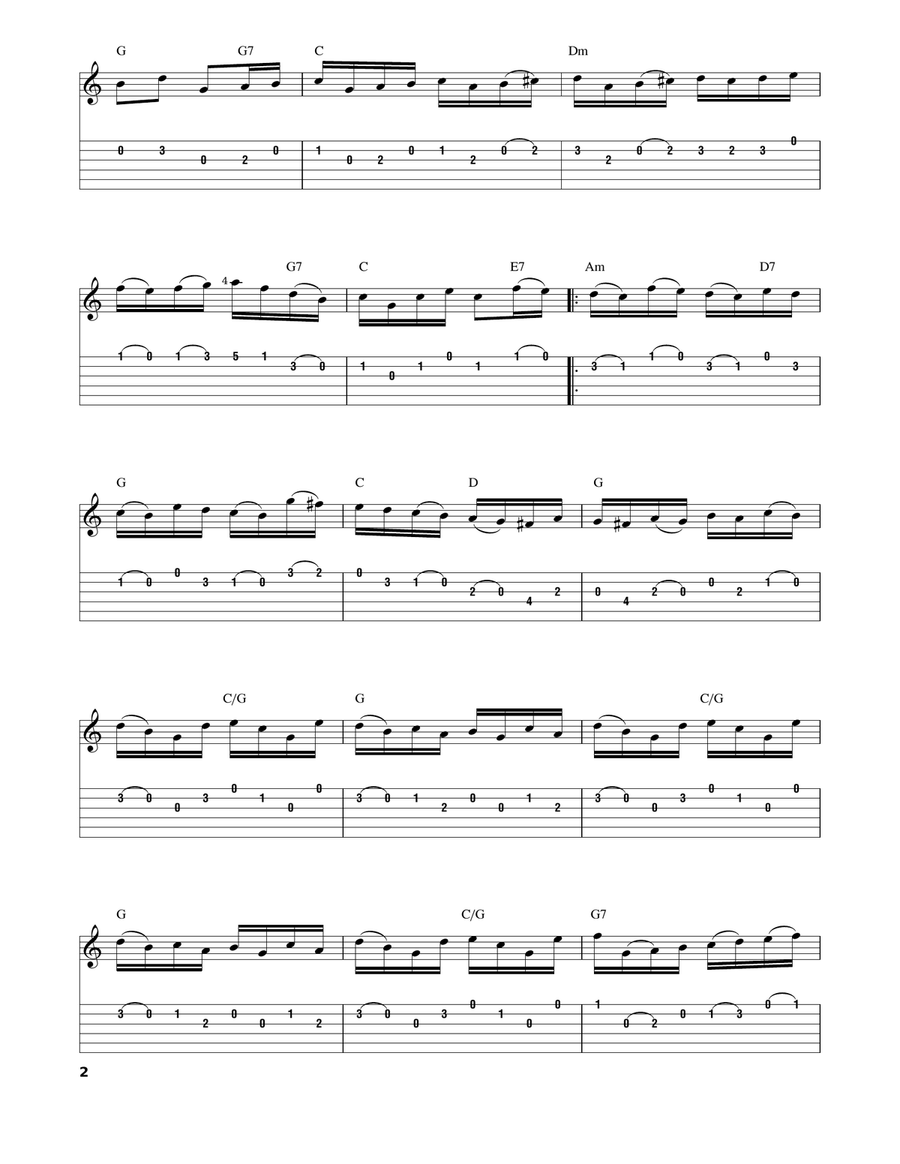 Gypsy Rondo by Franz Joseph Haydn Acoustic Guitar - Digital Sheet Music page 2