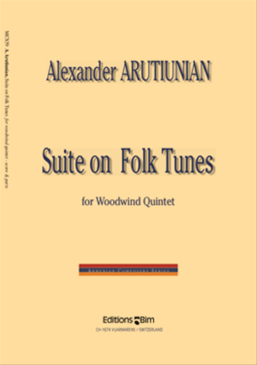Suite on Folk Tunes Woodwind Quintet scores gallery preview page 1