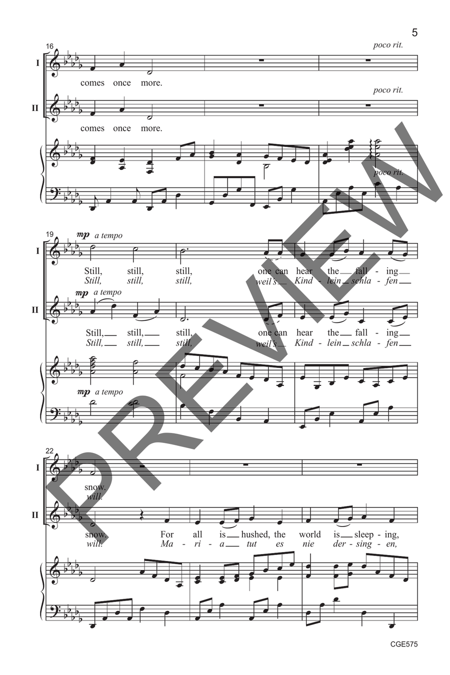 Winter's Stillness (Two-part) 2-Part scores gallery preview page 6