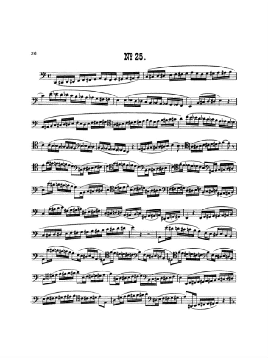 Milde: Twenty-five Studies, Op. 24 Part scores gallery preview page 1