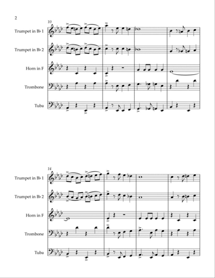 Barnum and Bailey's Favorite Horn scores gallery preview page 2