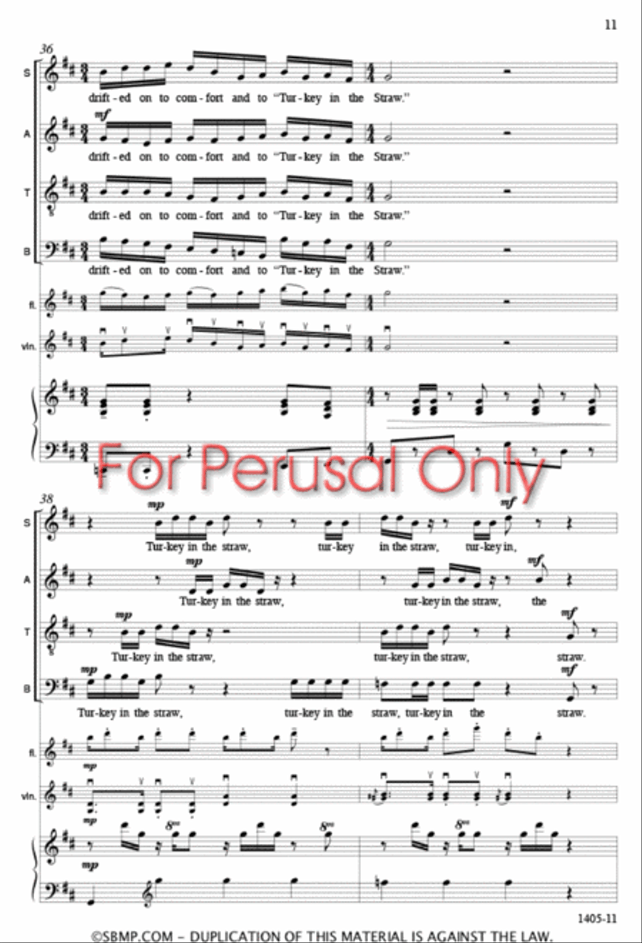 The Bunk-House Orchestra - SATB Octavo 4-Part scores gallery preview page 10