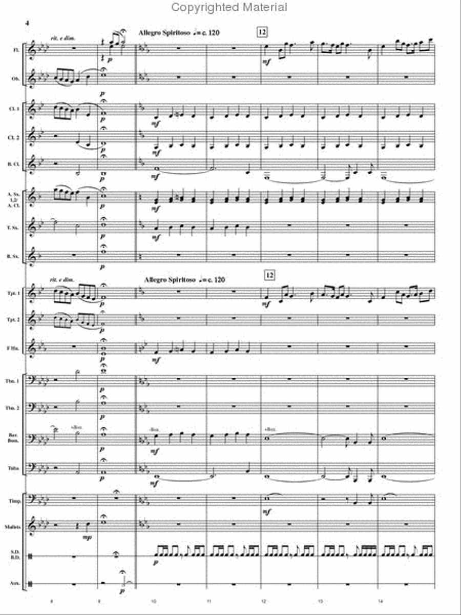 Cedar Creek Sketches Cedar Creek Sketches Concert Band scores gallery preview page 3