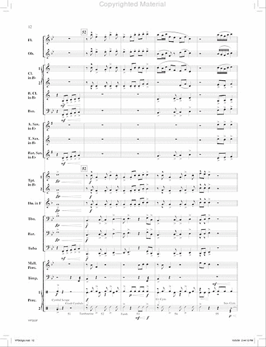 For Our Heroes Concert Band scores gallery preview page 13