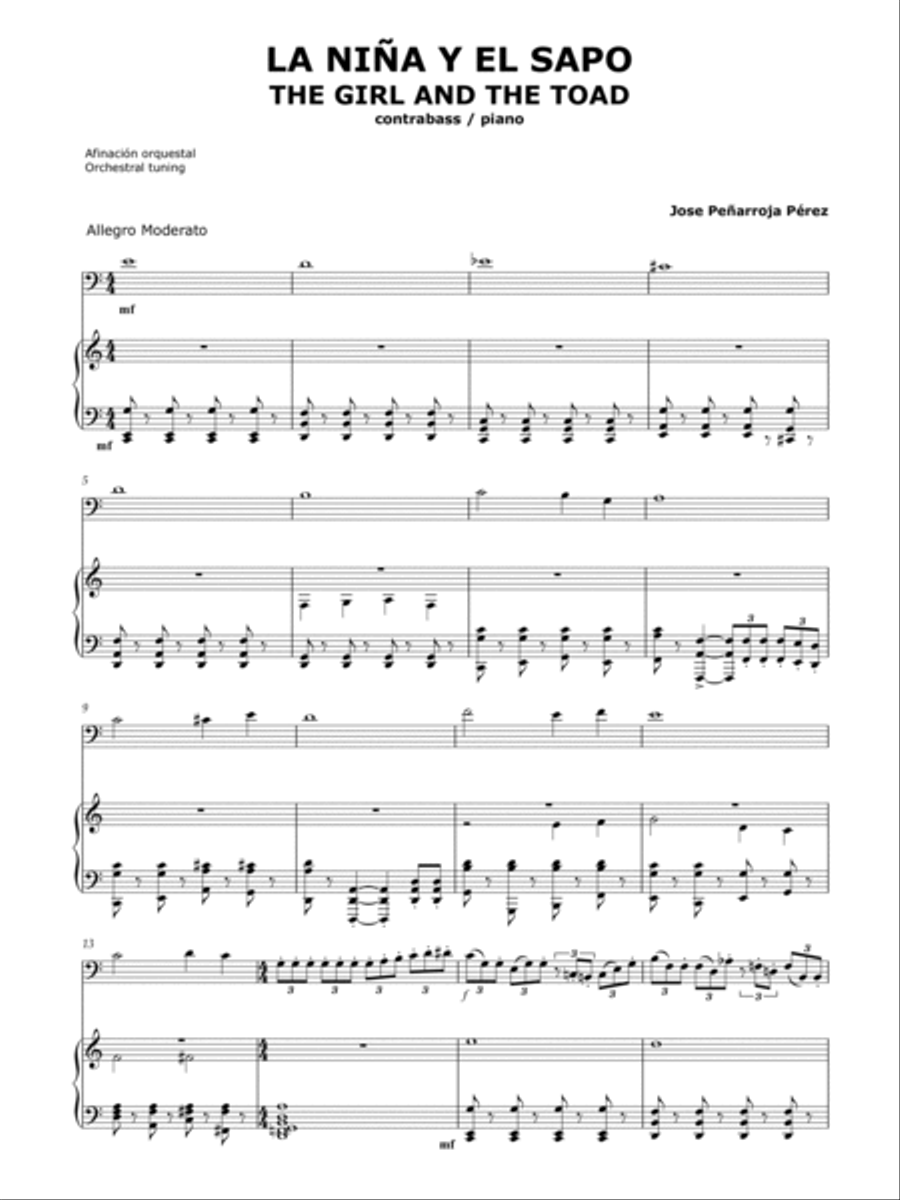 The girl and the toad (from Forest Frequencies II) Double Bass scores gallery preview page 2