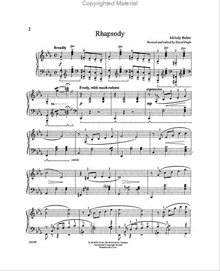 Rhapsody Piano scores gallery preview page 2