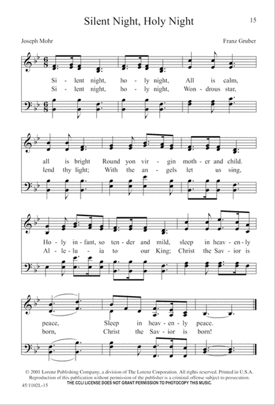 Let's Go Caroling 4-Part scores gallery preview page 15
