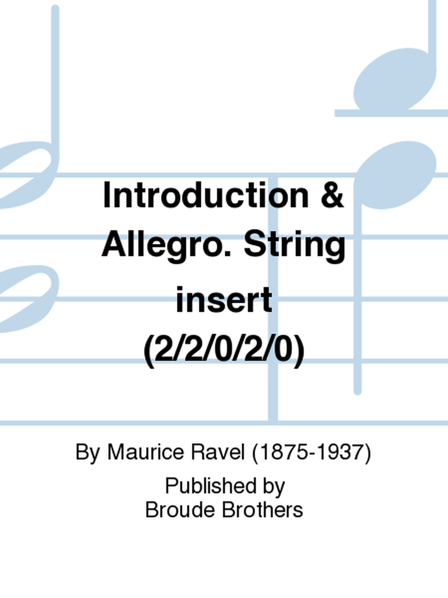 Introduction & Allegro. String insert (2/2/0/2/0)