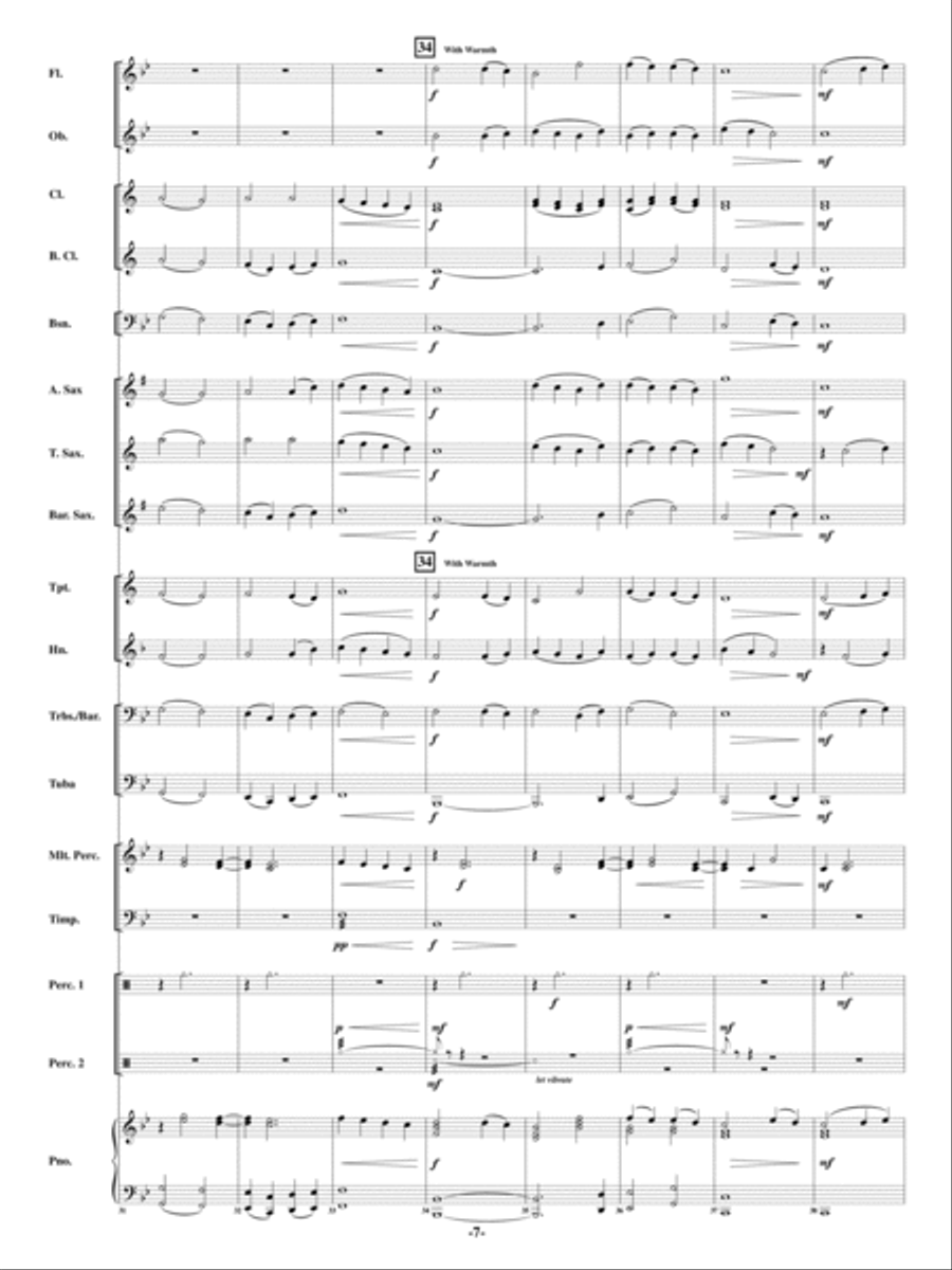 Abide With Me Concert Band scores gallery preview page 6