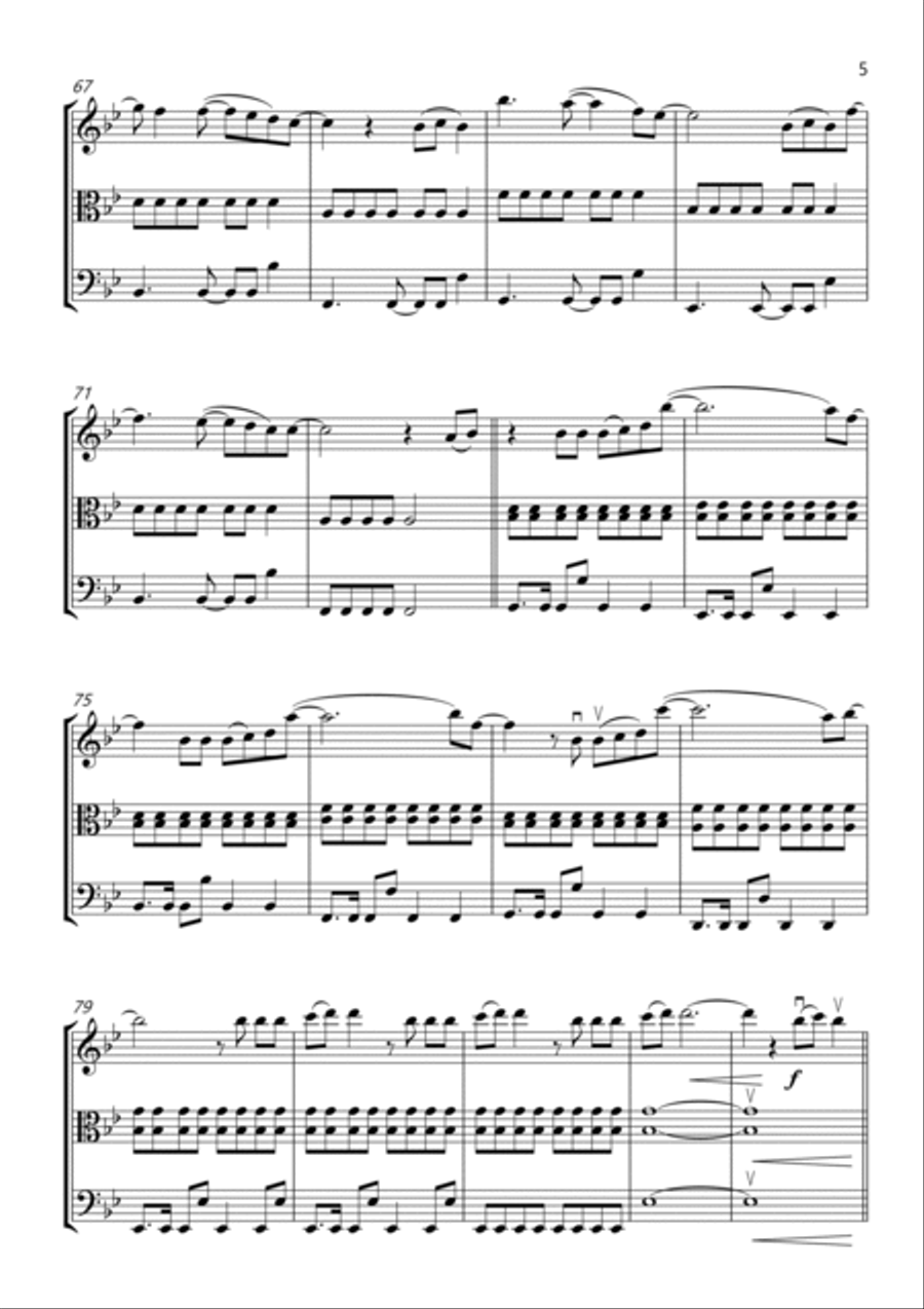 Rewrite The Stars Rewrite The Stars String Trio scores gallery preview page 5