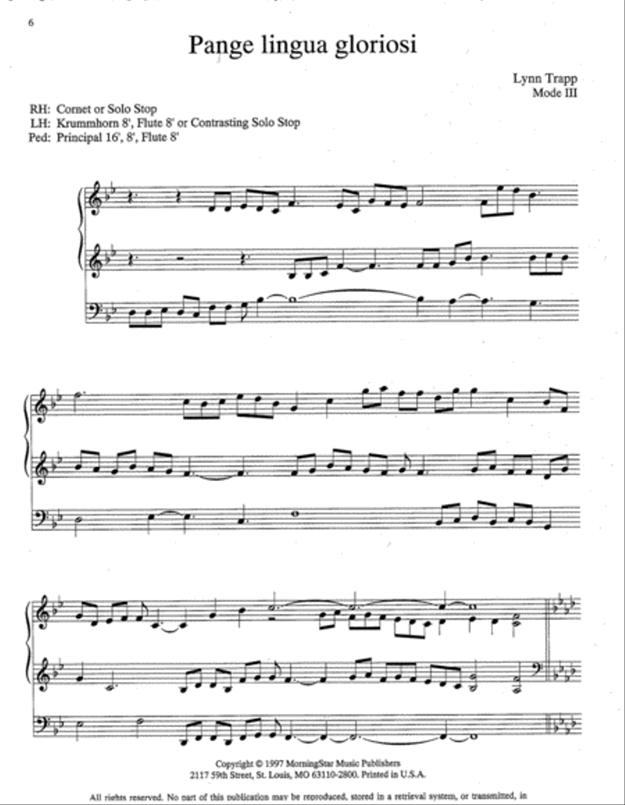 Three Plainchants for Organ, Set 1 Organ scores gallery preview page 3