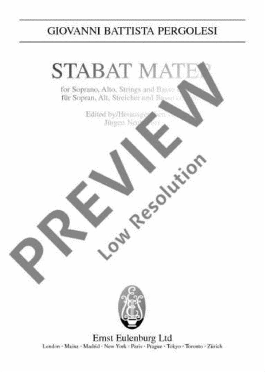 Stabat Mater Basso Continuo scores gallery preview page 2