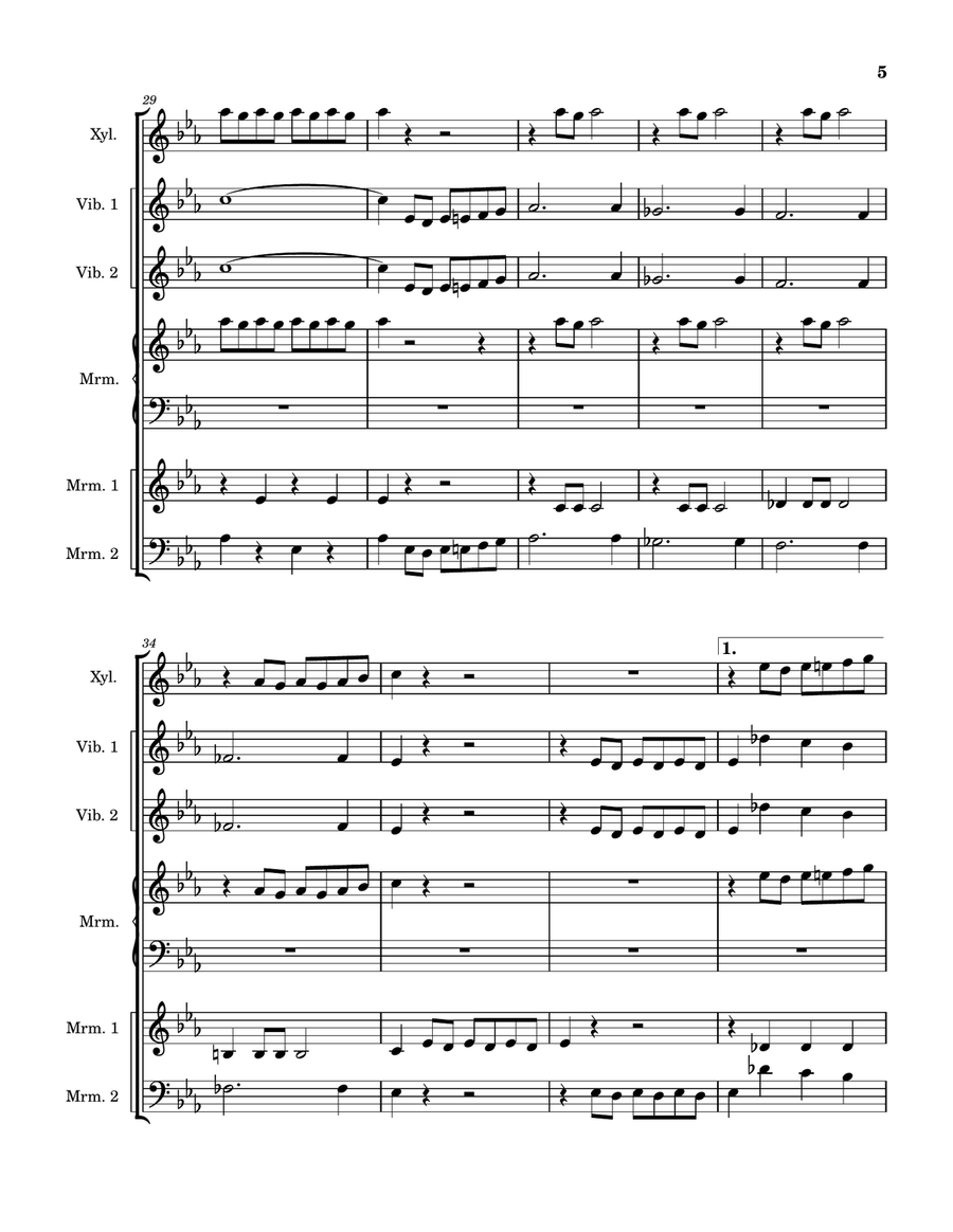 Rolling Thunder March Rolling Thunder March Marimba scores gallery preview page 5