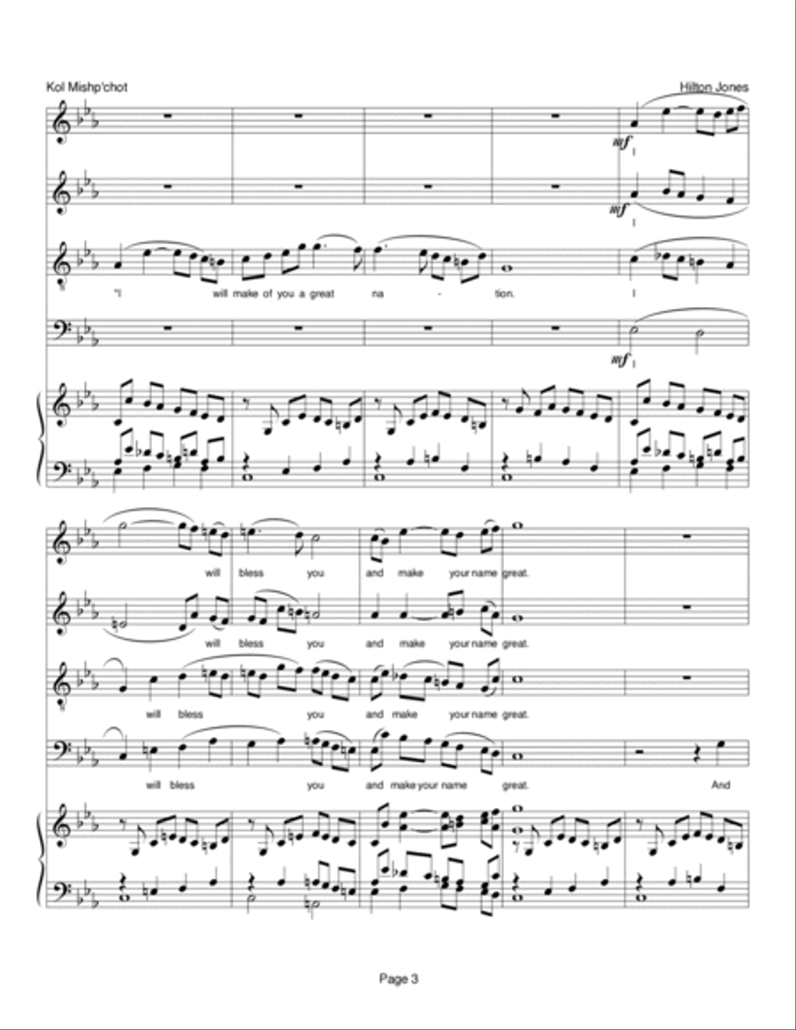 KOL MISHP'CHOT HAAHDAHMAH 4-Part scores gallery preview page 3