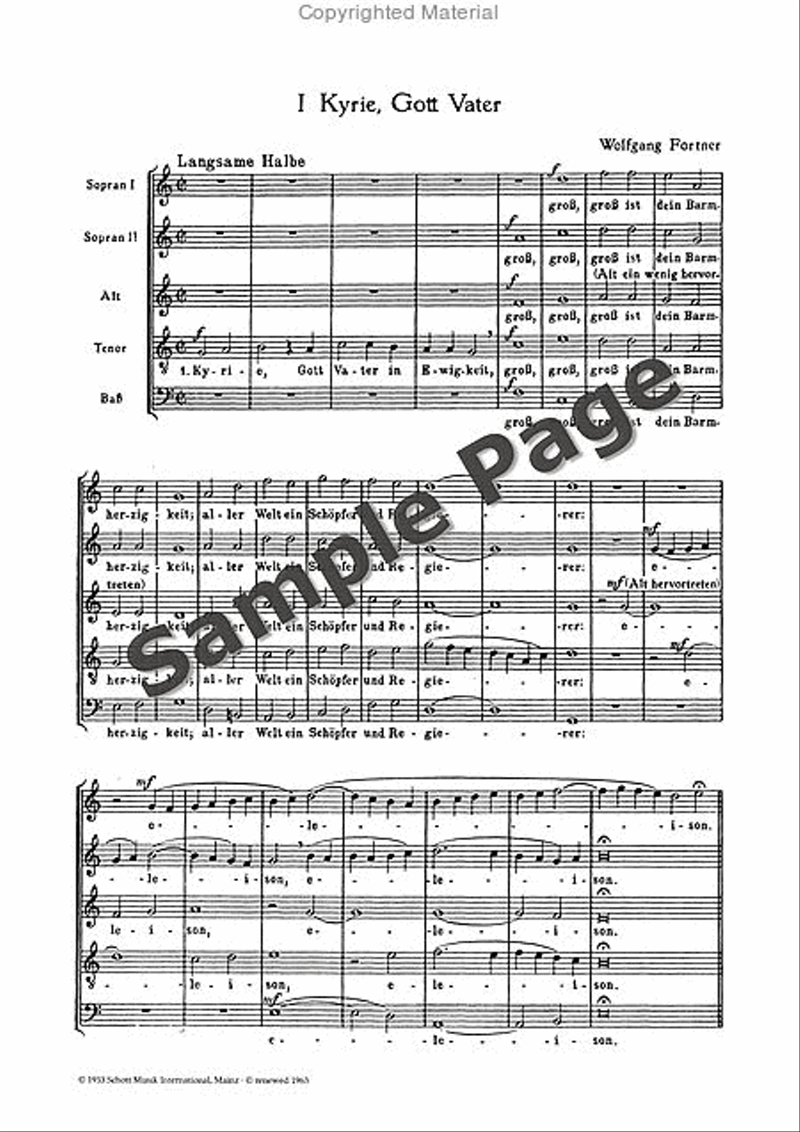 Liedmesse Choral Score SSATB scores gallery preview page 5