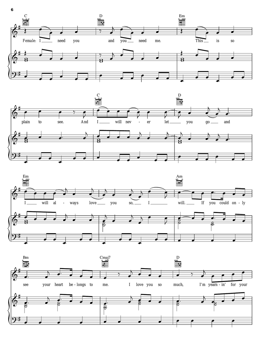 Last Night Last Night Piano, Vocal, Guitar scores gallery preview page 6