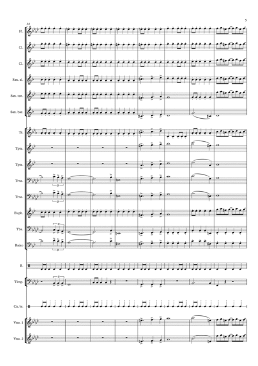 Dragon Ball Z Concert Band scores gallery preview page 5