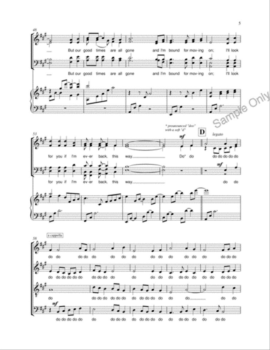Four Strong Winds 4-Part scores gallery preview page 5