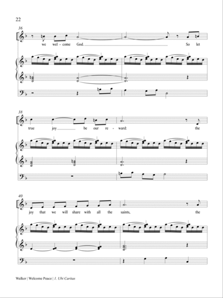 Welcome Peace High Voice scores gallery preview page 5