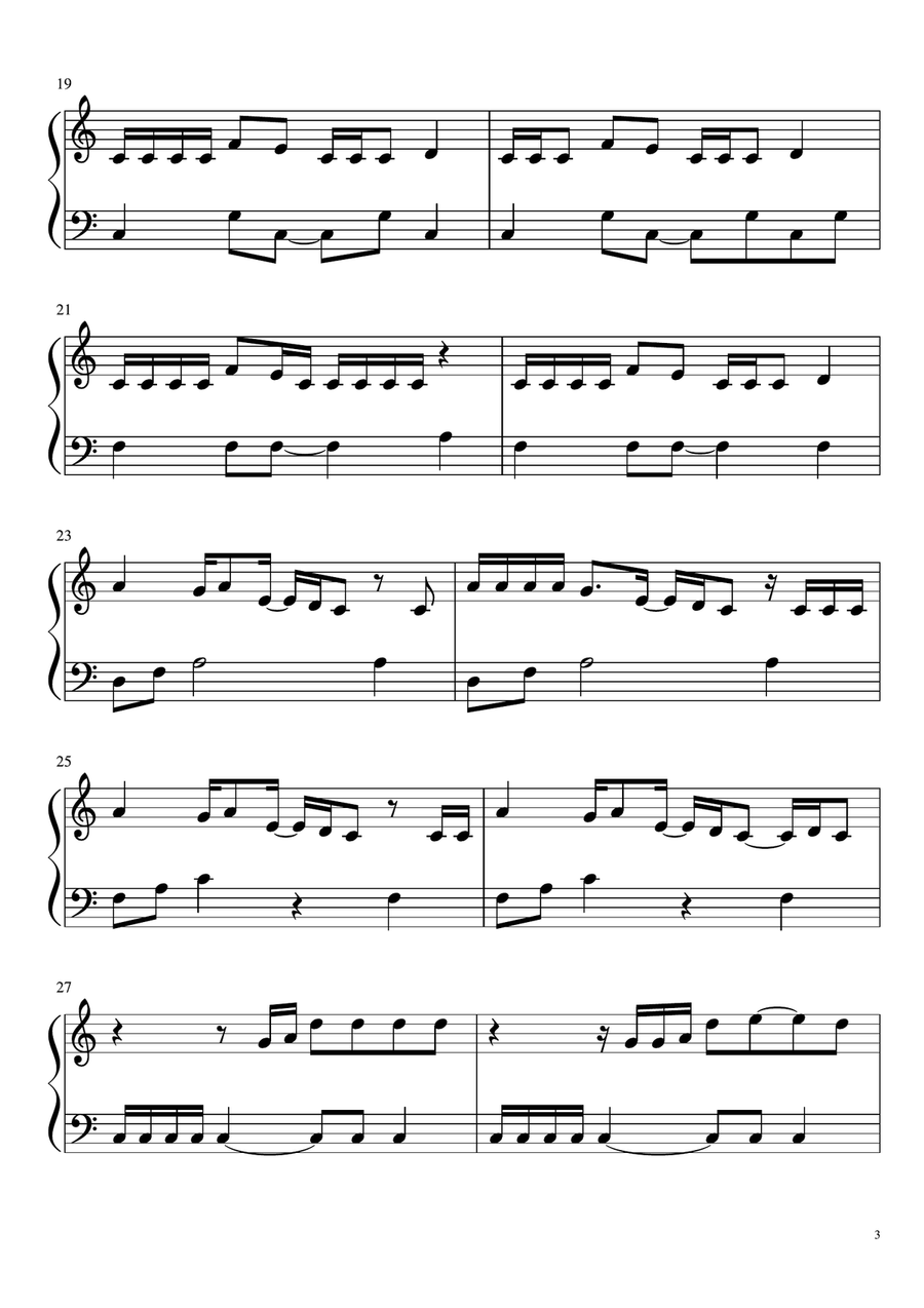 Sunflower Easy Piano scores gallery preview page 3