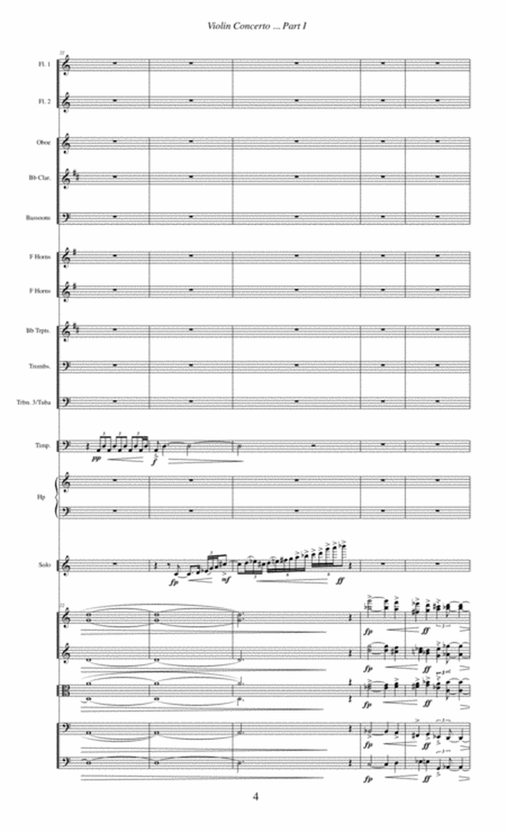 Violin Concerto, opus 129 (2009) for violin solo and orchestra image number null