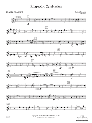Rhapsodic Celebration: (wp) E-flat Alto Clarinet