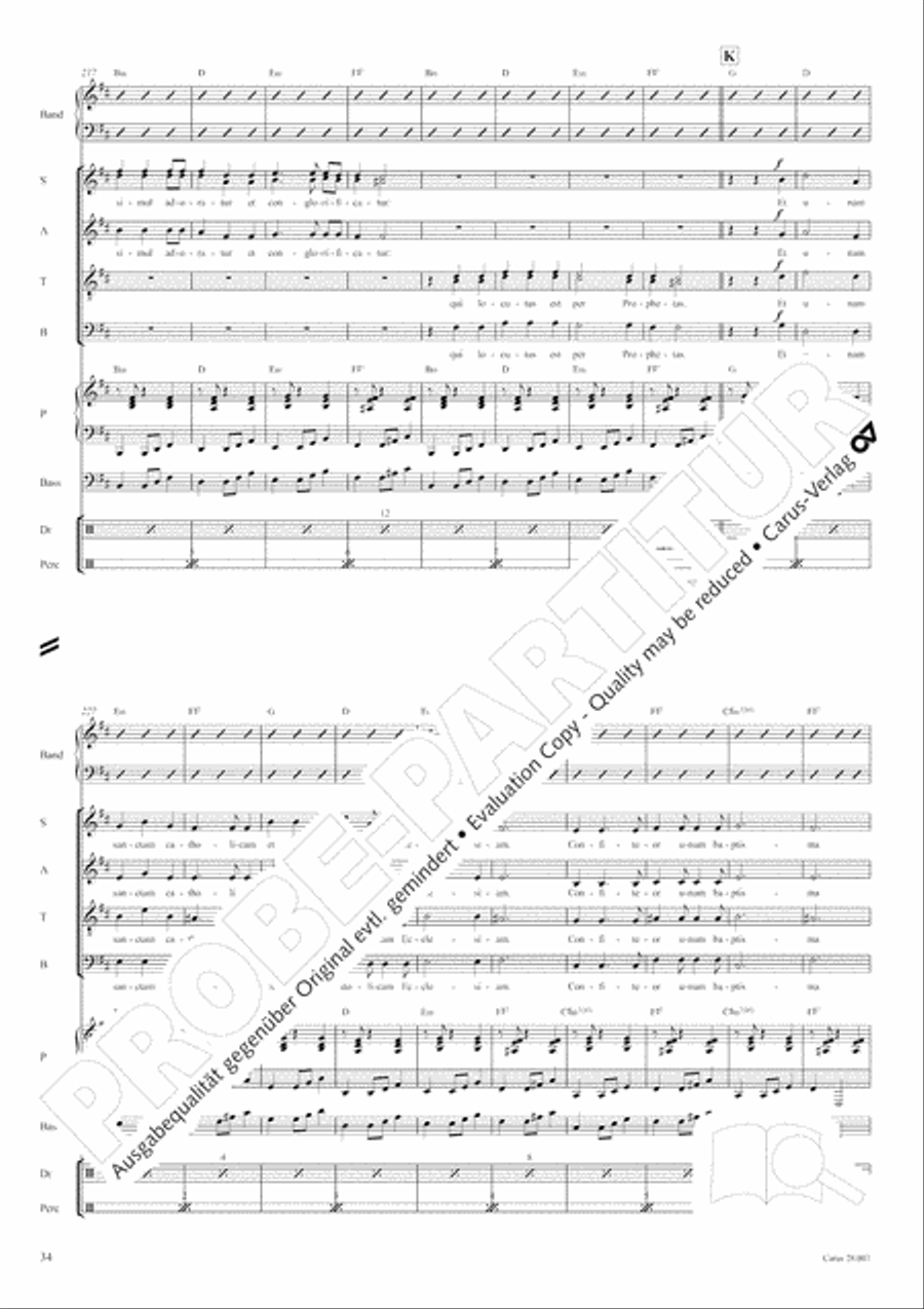 Missa latina 4-Part scores gallery preview page 35
