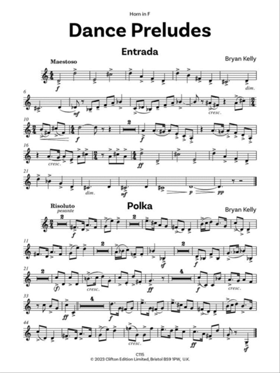 Dance Preludes Piano Accompaniment scores gallery preview page 2