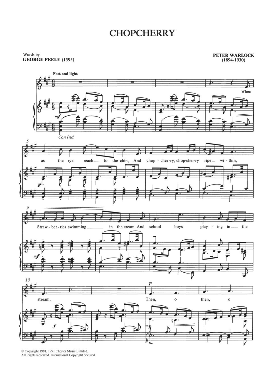 Chopcherry Chopcherry Piano, Vocal scores gallery preview page 1