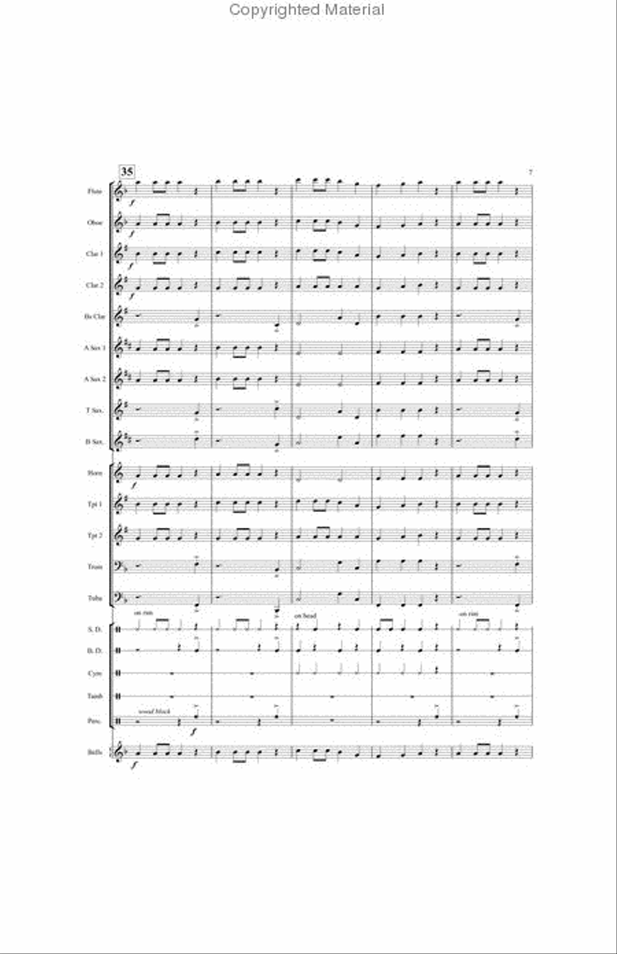Crazy Crocodile Concert Band scores gallery preview page 7