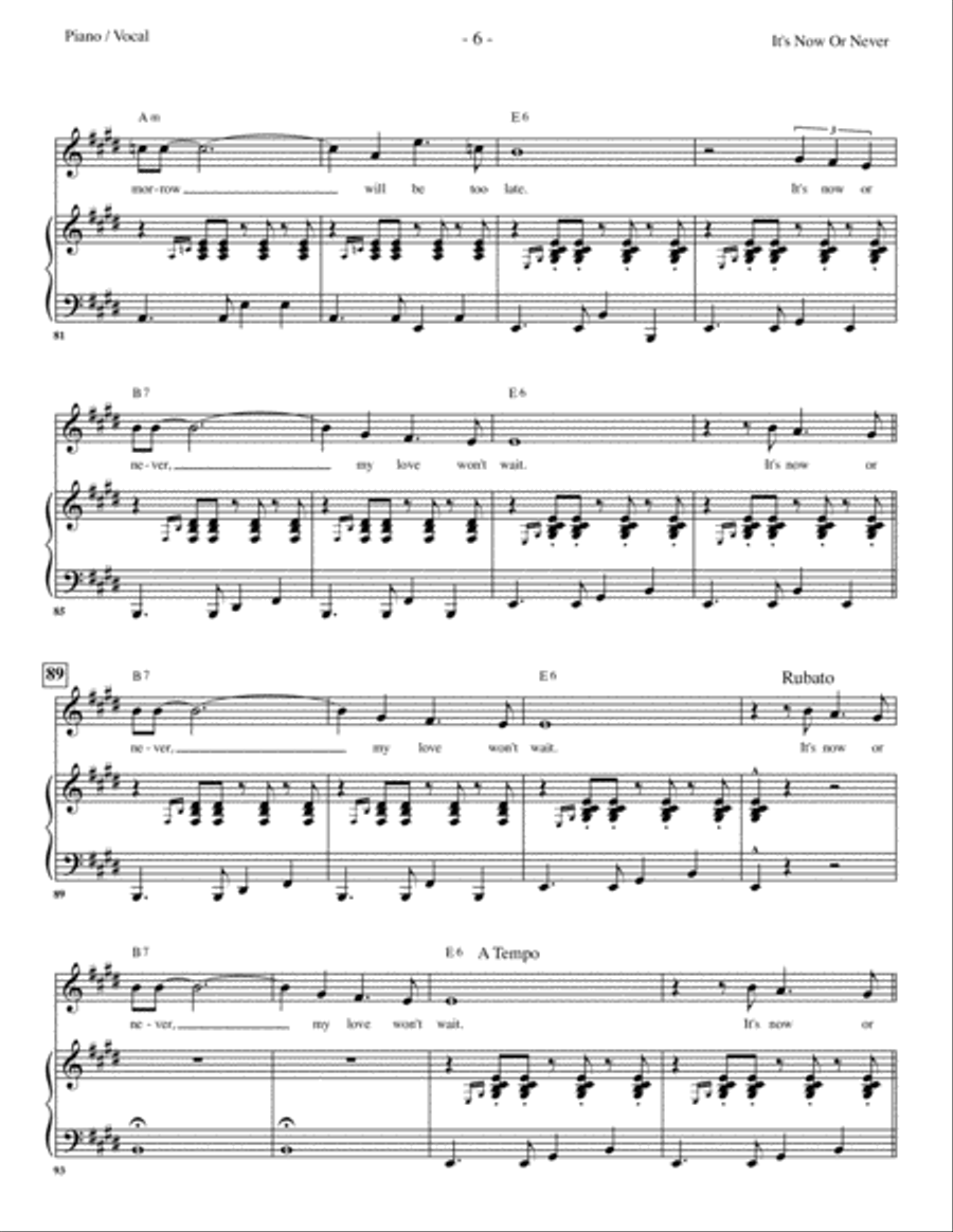 It's Now Or Never Large Ensemble scores gallery preview page 6
