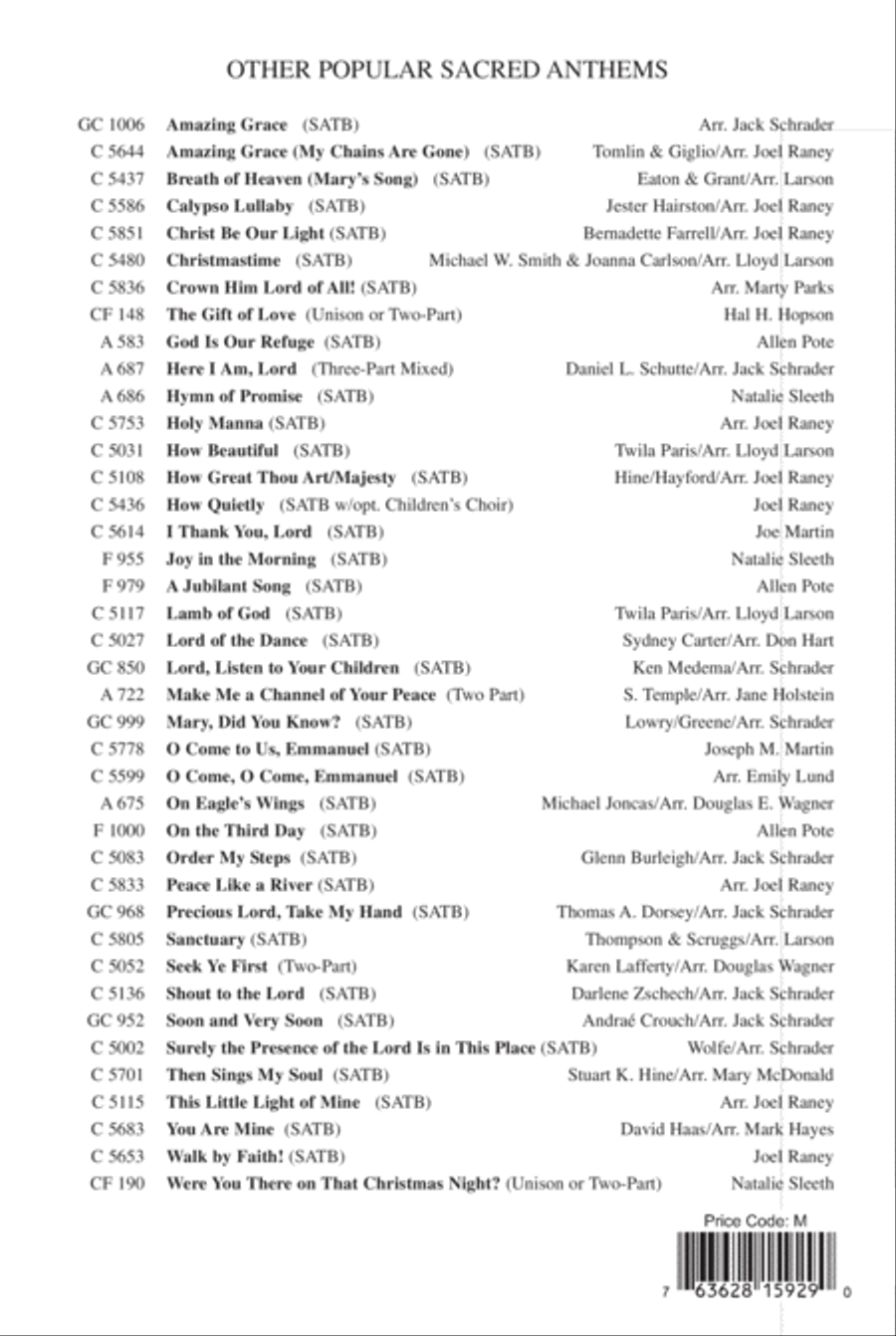 Come, Thou Fount of Every Blessing 4-Part scores gallery preview page 13