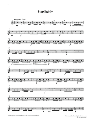 Step Lightly from Graded Music for Snare Drum, Book I
