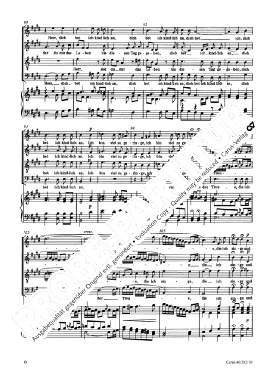 Abendlied zu Gott 4-Part scores gallery preview page 7