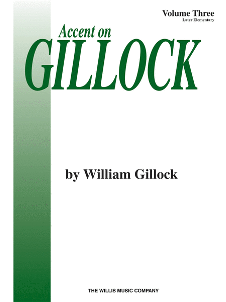Accent on Gillock Volume 3 Piano Method scores gallery preview page 1
