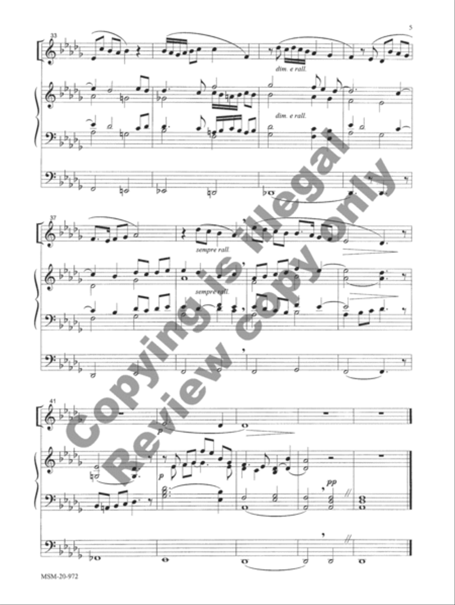 Aria for Oboe or Flute and Organ Flute scores gallery preview page 9
