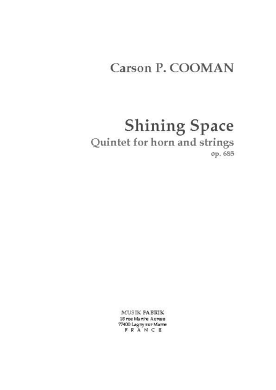 Shining Space String Quartet scores gallery preview page 1