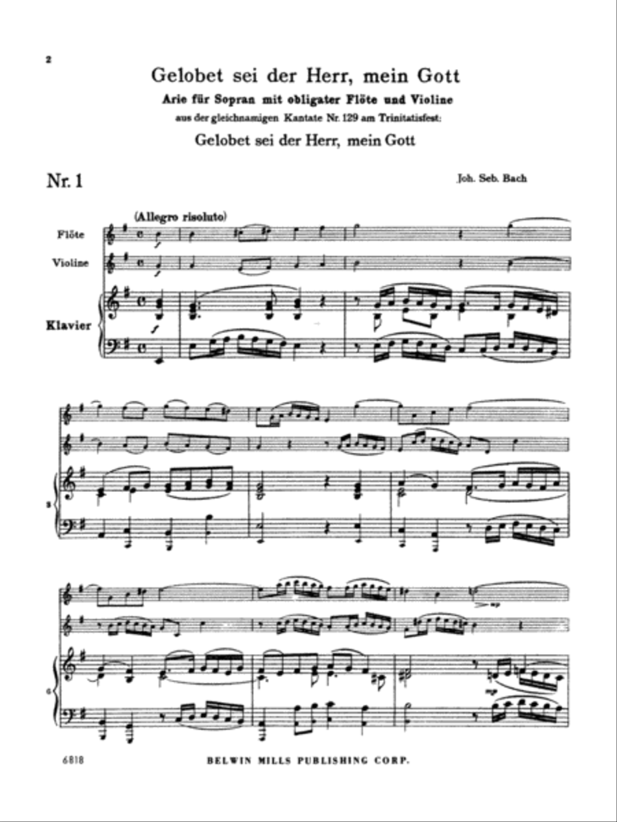 Soprano Arias from Church Cantatas (5 Sacred), Volume 3 Voice Solo scores gallery preview page 3