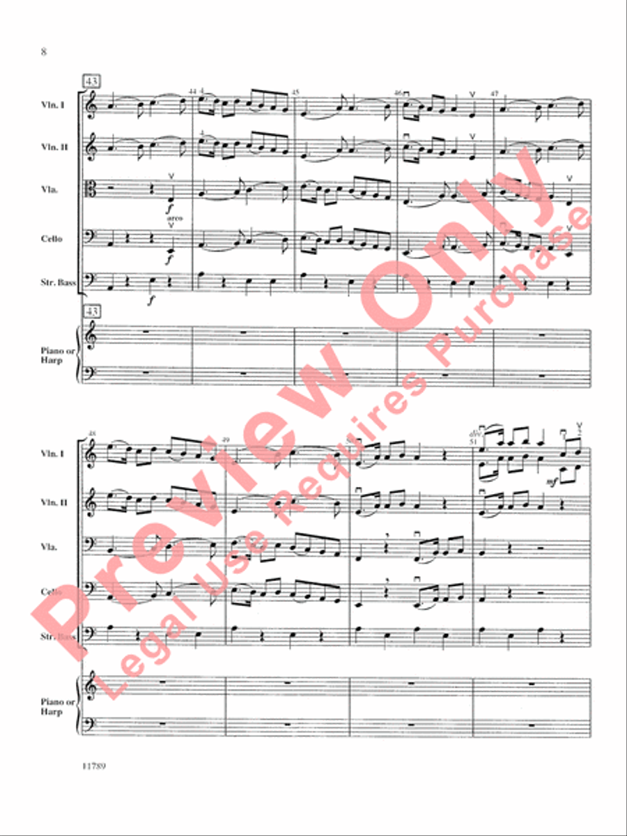 Fantasia on an Original Theme String Orchestra scores gallery preview page 9
