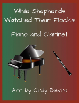 While Shepherds Watched Their Flocks, for Piano and Clarinet