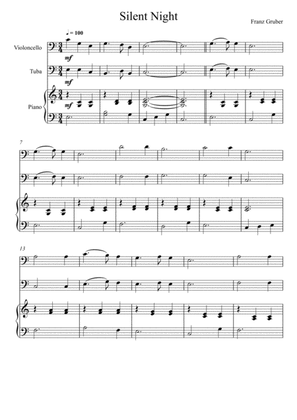Franz Gruber - Silent Night (Violoncello and Tuba Duet)
