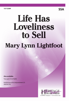 Book cover for Life Has Loveliness to Sell