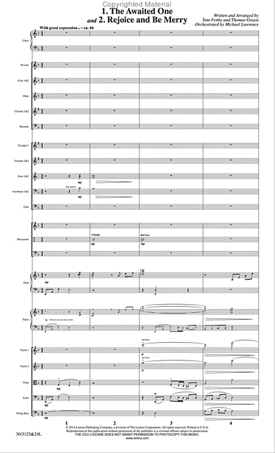 The Christmas Story - Set of Parts Choir scores gallery preview page 2